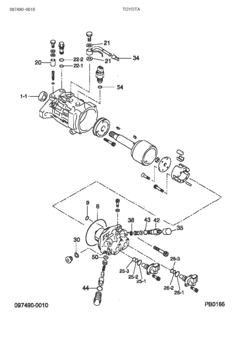 POCHETTE DE JOINTS HP2 DENSO 097490-0010 Adaptable